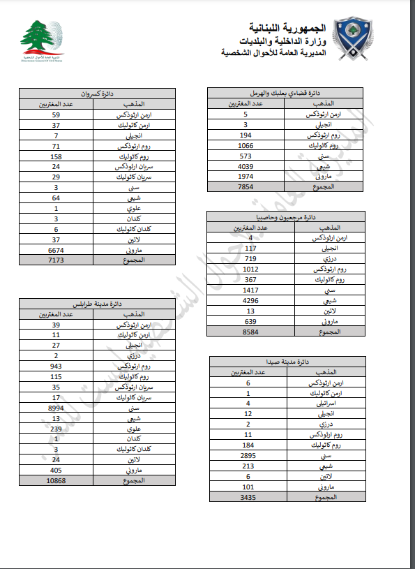 "الداخلية" تنشر قوائم الناخبين غير المقيمين موزعين على الدوائر الانتخابية