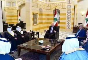 رئيس الحكومة نجيب ميقاتي خلال استقباله وزير الخارجية الكويتي