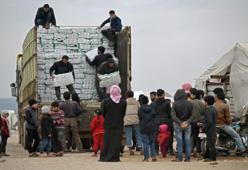 مساعدات للاجئين بسوريا-أرشيفية