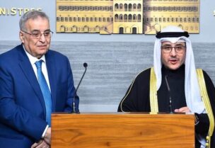 وزيرا خارجية الكويت ولبنان