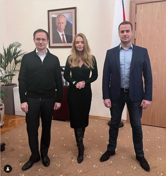صورة تُظهر إبنة المتحدث بإسم الرئيس الروسي فلاديمير بوتين
