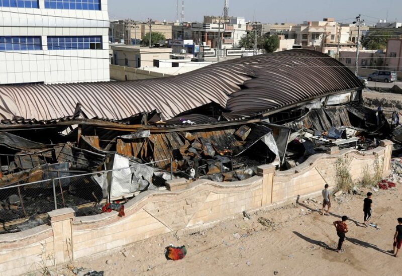 حريق في معمل مشتقات نفطية في العراق