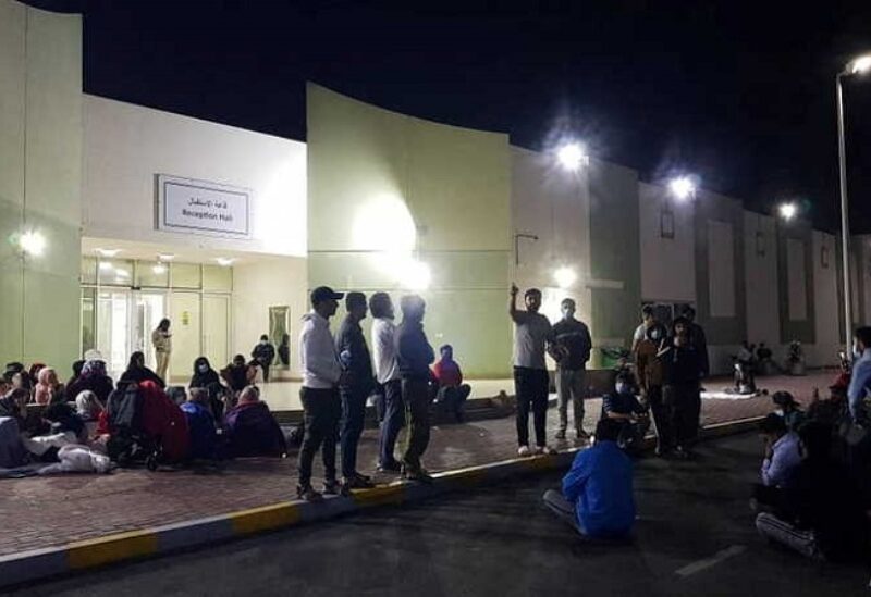 اللاجئون الأفغان في الإمارات يحتجون سلميا
