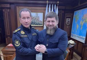 الرئيس الشيشاني رمضان قديروف ورئيس الحرس الروسي