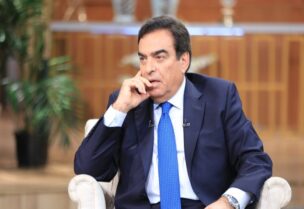 وزير الاعلام المستقيل جورج قرداحي