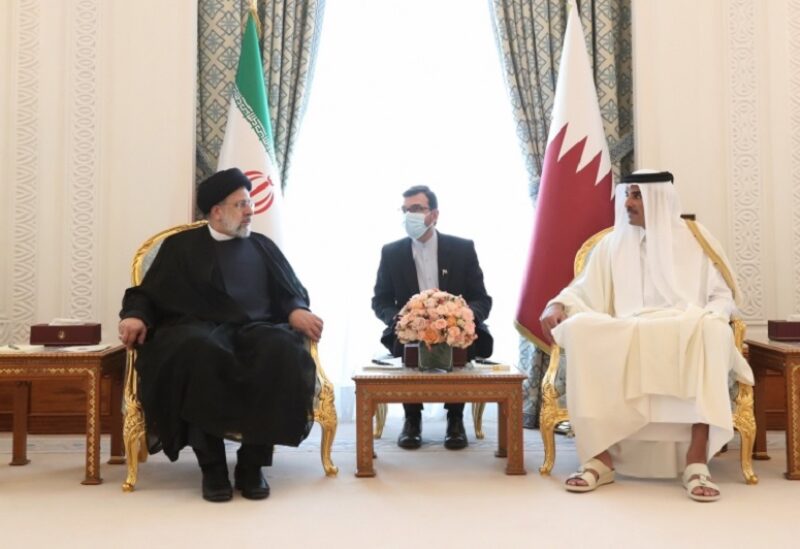 الرئيسين القطري والإيراني