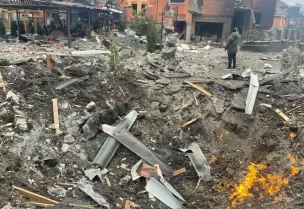 من آثار الحرب والدمار في أوكرانيا