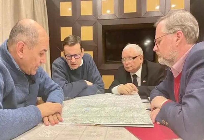 رؤساء حكومات بولندا وسلوفينيا وجمهورية التشيك