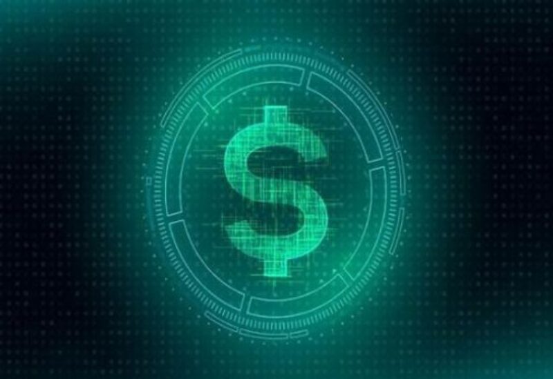 شعار تعبيري للدولار الرقمي