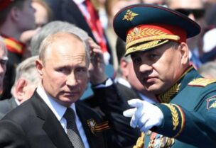 بوتين ووزير الدفاع الروسي