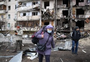 آثار الدمار في العاصمة الأوكرانية