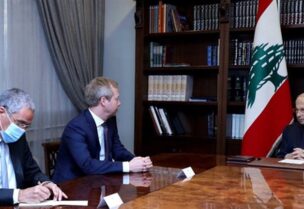 رئيس الجمهورية والممثل الخاص للاتحاد الأوروبي لعملية السلام في الشرق الأوسط سفن كوبمانس