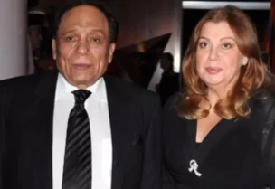 عادل إمام وزوجته هالة