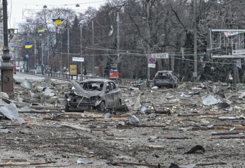 آثار القصف الروسي على المدن الأوكرانية