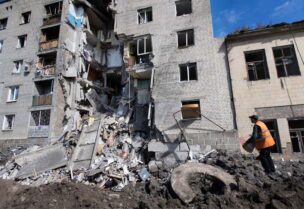 آثار الدمار في سيفيرودونيتسك
