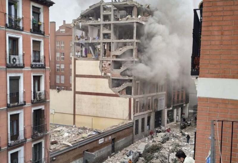 انفجار هزّ مبنى من أربعة طوابق في مدريد