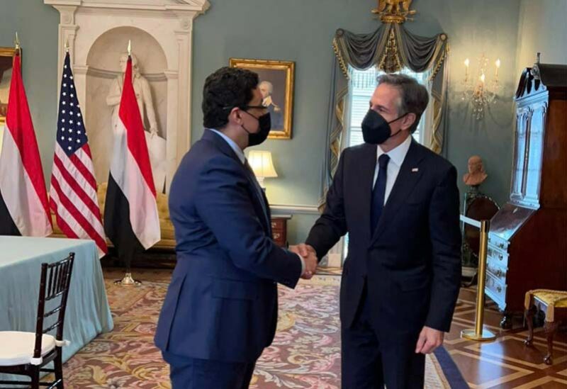 وزير الخارجية الأمريكي ونظيره اليمني