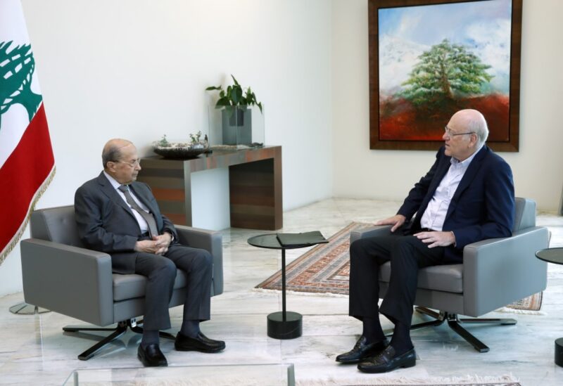 الرئيس نجيب ميقاتي والرئيس ميشال عون