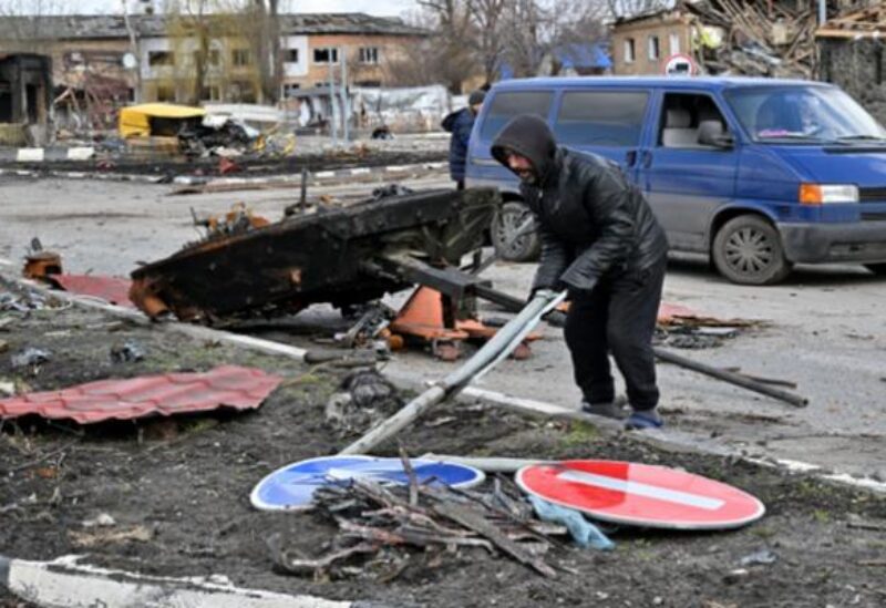 آثار القصف الروسي على أوكرانيا