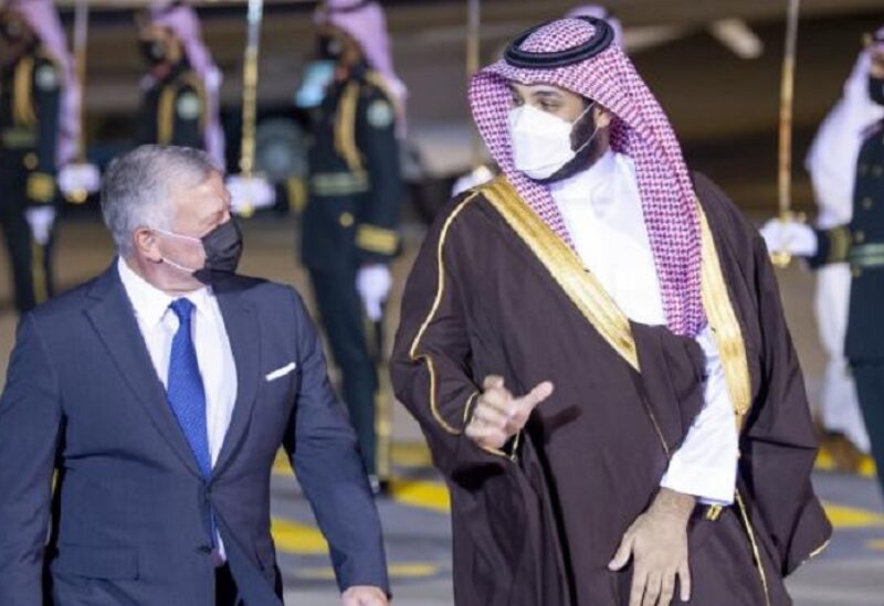 ولي العهد السعودي محمد بن سلمان والملك الاردني عبدالله الثاني