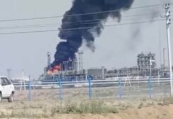 حريق في منشأة نفط روسية-أرشيفية