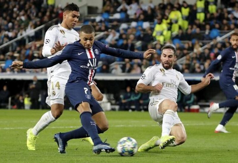 من مباراة سان جيرمان وريال مدريد