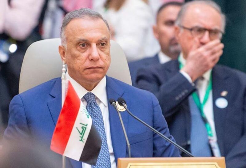رئيس الوزراء العراقي مصطفى الكاظمي خلال قمة جدة