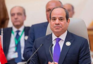 الرئيس المصري عبدالفتاح السيسي خلال قمة جدة