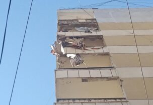 انهيار سقف شرفة في منطقة برج البراجنة