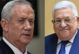محمود عباس ووزير الدفاع الاسرائيلي