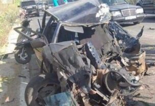 حادث السير في منطقة الضنية