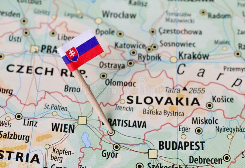 الخارطة الحدودية لسلوفاكيا