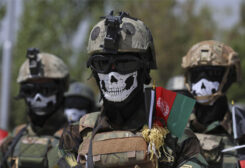 أفرد من القوات الخاصة الأفغانية قبيل سيطرة حكومة طالبان
