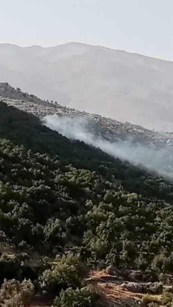 حريق في بكفيا