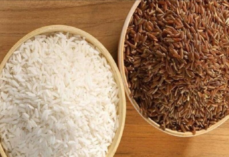 الأرز الأبيض والأرز البني