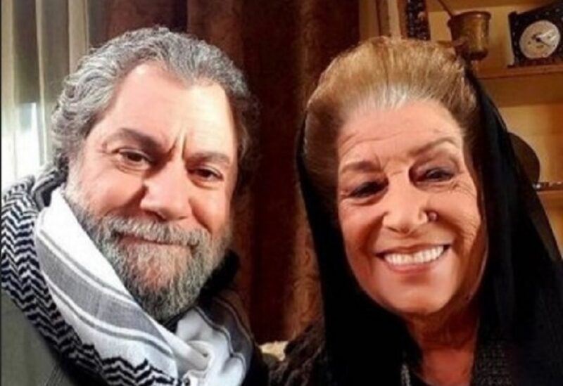 الممثل اللبناني ​محمد عقيل والممثلة السورية منى واصف