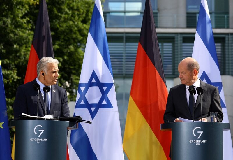 رئيس الوزراء الاسرائيلي والمستشار الألماني