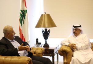 السفير القطري ومحافظ بيروت