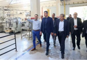 النائب طوني فرنجية في مبنى إدارة الريجي في الحدث