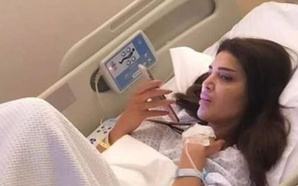 دينا حايك في المستشفى