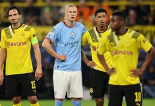 من مباراة بروسيا دورتموند ومانشستر سيتي