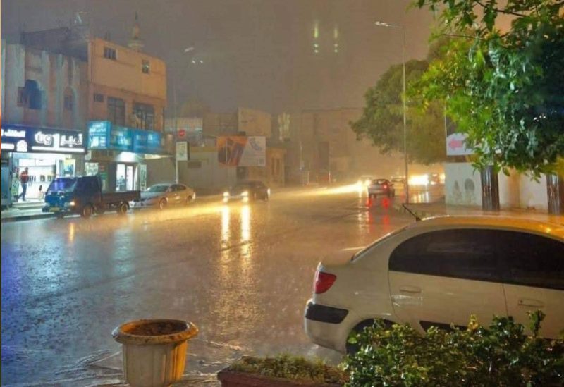سقوط أمطار في طرابلس