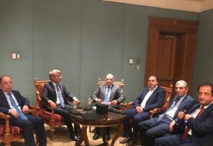 الوزير فياض يلتقي وزير الموارد المائية والري في مصر