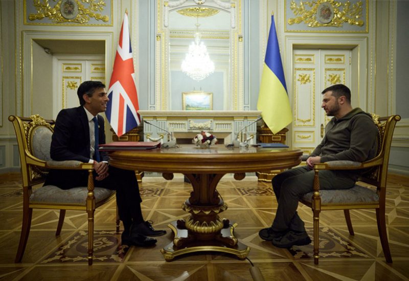 الرئيس الأوكراني ورئيس الوزراء البريطاني ريشي سوناك