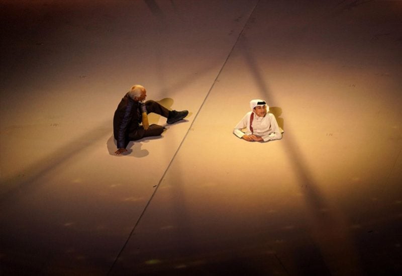 الشاب القطري غانم المفتاح والممثل مورغان فريمان