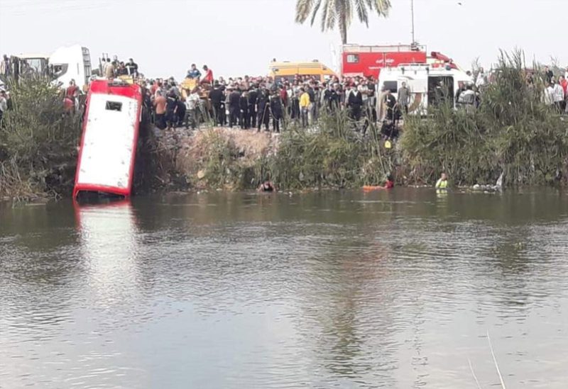 مصرع 24 شخصاً جراء غرق حافلة في الدقهلية شرقي مصر