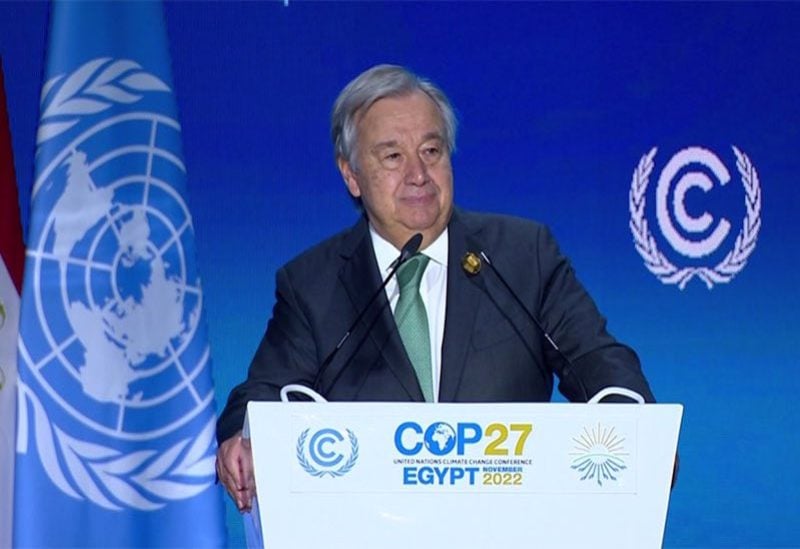 الأمين العام للأمم المتحدة أنطونيو غوتيريش
