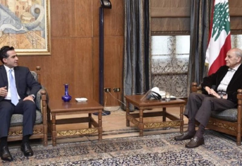 رئيس مجلس النواب نبيه بري في لقاء مع وزير الأشغال العامة والنقل علي حمية