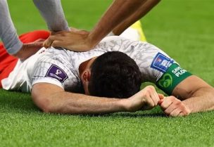ليفاندوفسكي بعد إحرازه الهدف