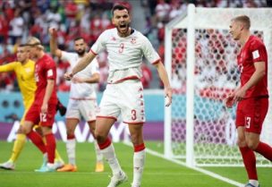المنتخب التونسي والدنماركي في مبارة اليوم الثلاثاء 22\11\2022